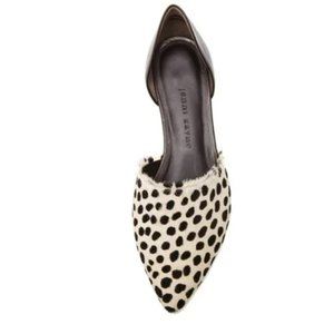 Jenni Kayne D'orsay Calf Hair & Leather Flats in Cheetah